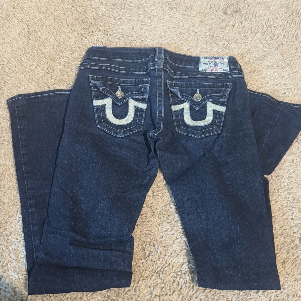 True Religion Dark Blue Boot Cut Jeans